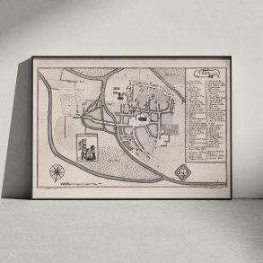 Ribe 1768 - Historisk bykort