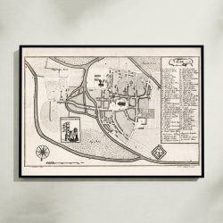 Ribe 1768 - Historisk bykort