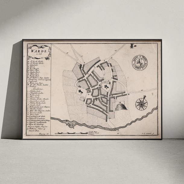 Varde 1768 - Historisk bykort