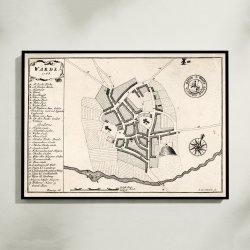 Varde 1768 - Historisk bykort