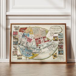 Kbenhavn 1769 - Carte over Den Kongelige Residensstad