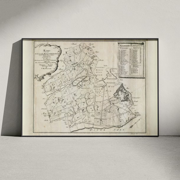 Gentofte og Vangede 1770 - Bndergrde og skove