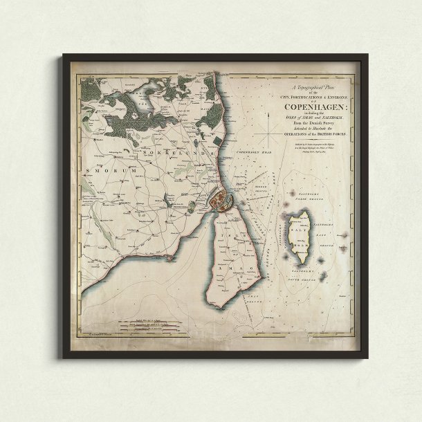 Kbenhavn 1807 - Britisk militrkort