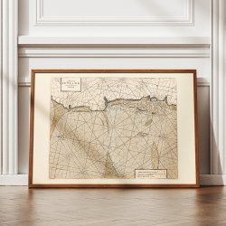 Chart of Jutland 1700 - Engelsk skort