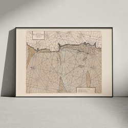 Chart of Jutland 1700 - Engelsk skort