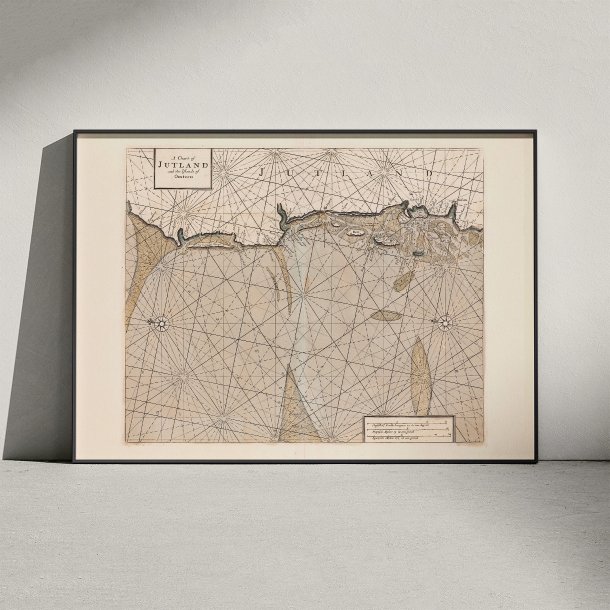 Chart of Jutland 1700 - Engelsk skort
