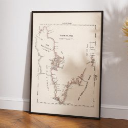 Grnland ca. 1825 - Tysk kort