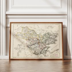 Vejle Amt 1827 - Kort &amp; plakat