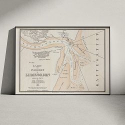 Indlbet til Limfjorden 1831 - Maritimt kort ved Hals