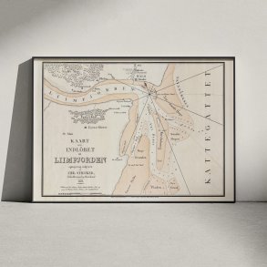 Indlbet til Limfjorden 1831 - Maritimt kort ved Hals