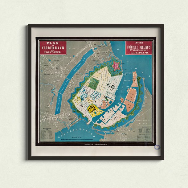 Kjbenhavn med Forstder 1838