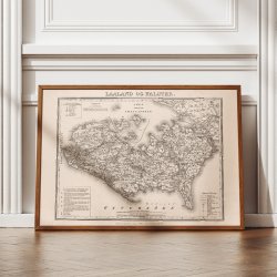 Laaland og Falster 1839 - Kort over Sydsjlland