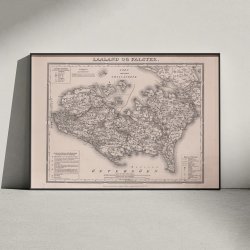 Laaland og Falster 1839 - Kort over Sydsjlland