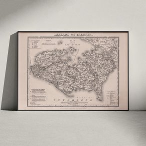 Laaland og Falster 1839 - Kort over Sydsjlland