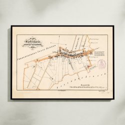 Vesterbro 1841 - Bykort - Plakat