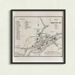 Odense By 1839 - Bykort