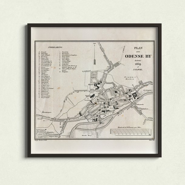 Odense By 1839 - Bykort