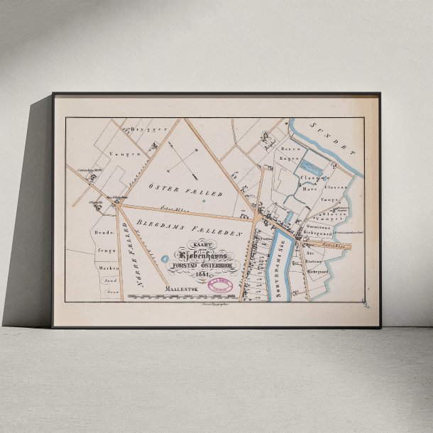 sterbro 1841 - Forstads- og bykort