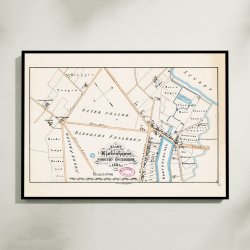 sterbro 1841 - Forstads- og bykort