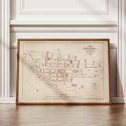 Christianshavn 1841 - Kvarterkort af Kbenhavn