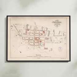 Christianshavn 1841 - Kvarterkort af Kbenhavn