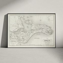 Mn, Falster og Lolland 1824 - Kort