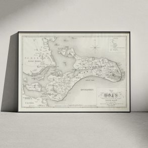 Mn, Falster og Lolland 1824 - Kort