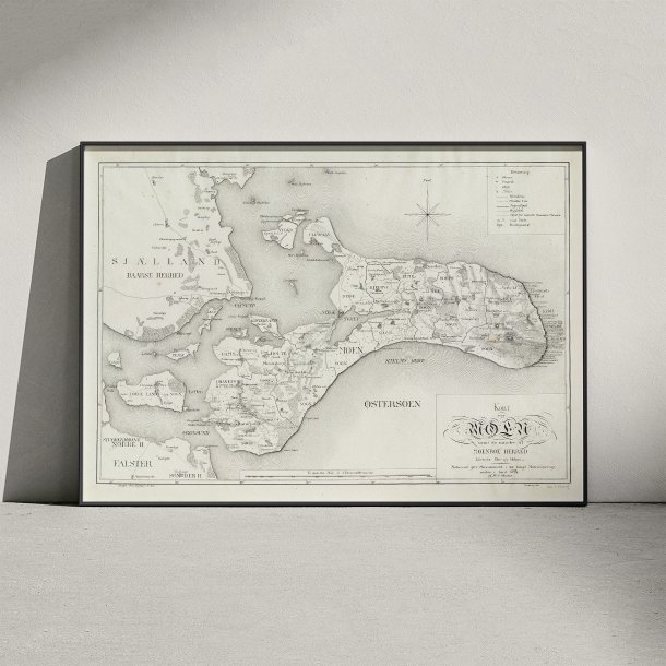 Mn, Falster og Lolland 1824 - Kort