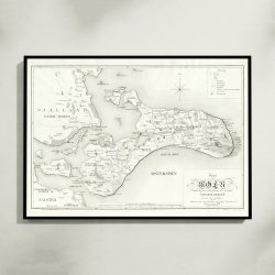 Mn, Falster og Lolland 1824 - Kort