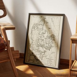 Solforklaringskort over Danmark 1820 - Plakat