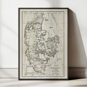 Solforklaringskort over Danmark 1820 - Plakat