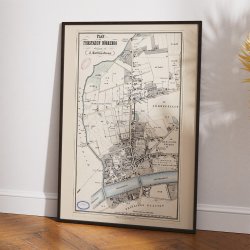 Plan over Nrrebro 1856 - Bykort