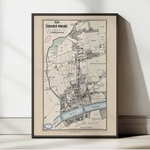 Plan over Nrrebro 1856 - Bykort