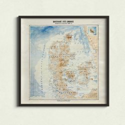 Bakkekort over Danmark 1872 - L. Both