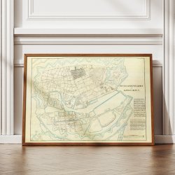 Nivellements-kort over Kbenhavn 1850