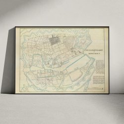 Nivellements-kort over Kbenhavn 1850