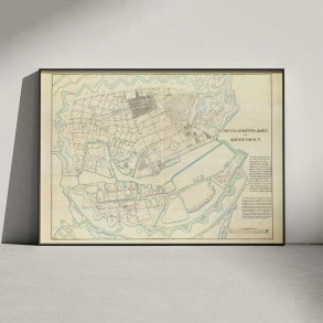 Nivellements-kort over Kbenhavn 1850