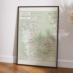 Skovkort over Danmark 1869