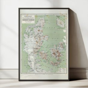 Skovkort over Danmark 1869