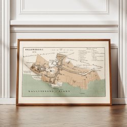 Kalundborg 1870 - Bykort i farver