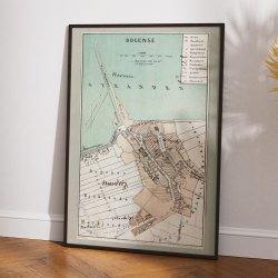 Bogense 1873 - Bykort i farver