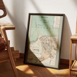 Bogense 1873 - Bykort i farver