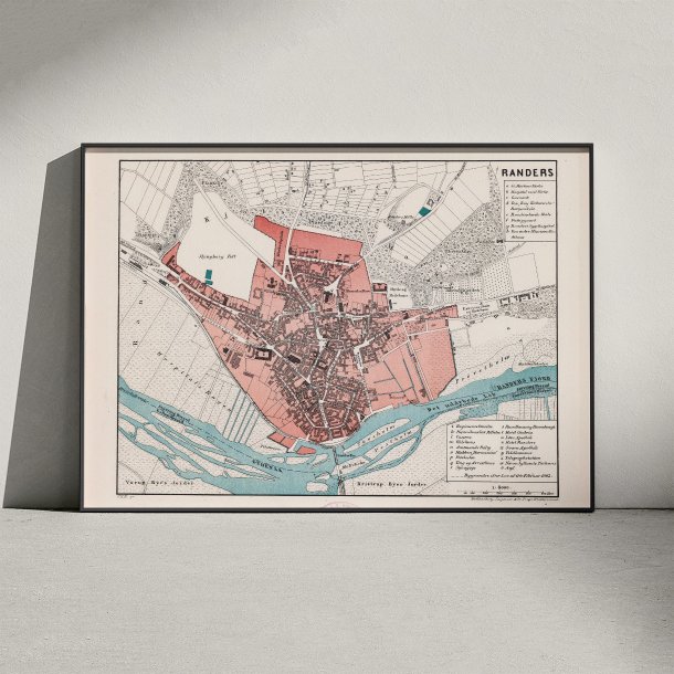 Randers 1875 - Bykort i farver