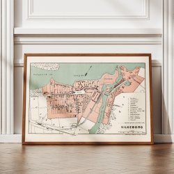 Silkeborg 1879 - Historisk bykort