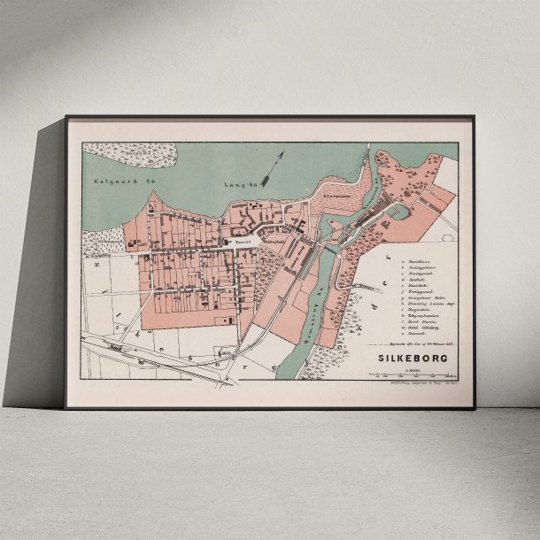 Silkeborg 1879 - Historisk bykort