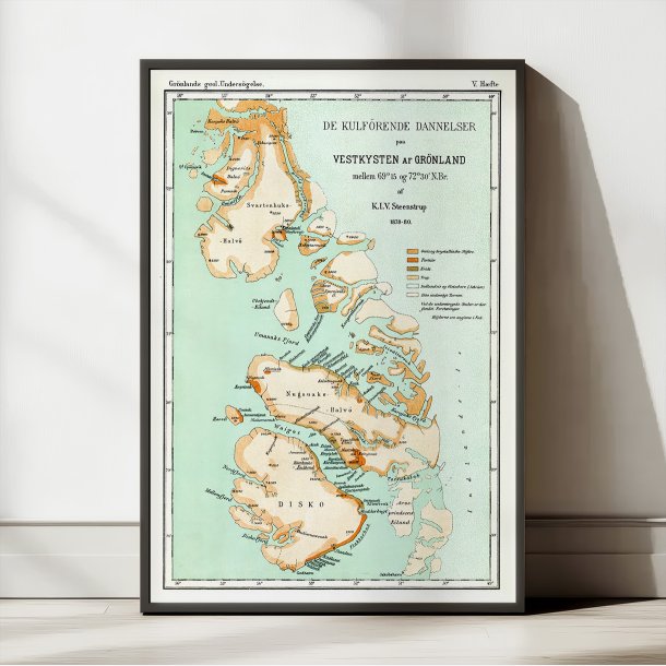 Vestgrnland 1880 - Geologiske kulformationer