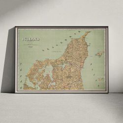 Midt- &amp; Nordjylland 1882 - Oversigtskort