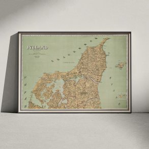 Midt- & Nordjylland 1882 - Oversigtskort