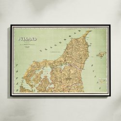 Midt- &amp; Nordjylland 1882 - Oversigtskort