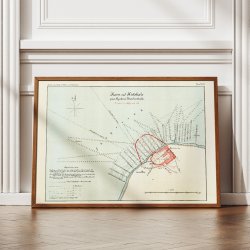 Hirtshals Havn 1883 - Projektkort over havneanlg